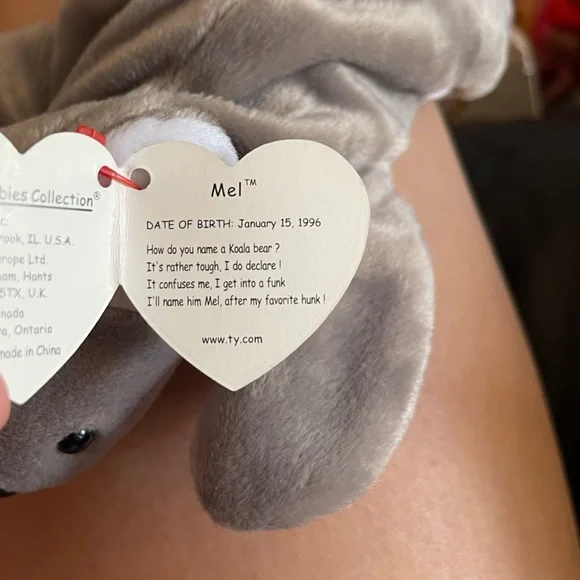 Ty “mel” beanie baby